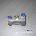 One Piece AISI304 Ball Valve with Butterfly Handle 1000wog